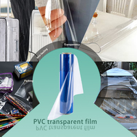 Rouleau de film PVC transparent souple personnalisé de 0,05 à 5 mm, matériau PVC imperméable pour emballage, rouleau de film en feuille de PVC