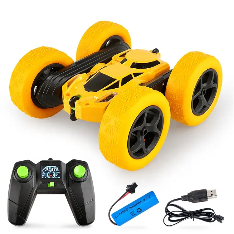 Double sided stunt hobby rc cars toys 360 degrees remote control drift car for children