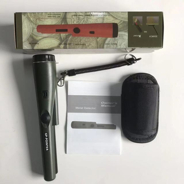 Metal Detector Pin Pointer Gold Detector Waterproof Head Pinpointer for Coin Gold Positioning Rod Detector DARK GREEN