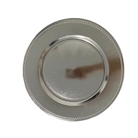 Vente en gros d'assiettes en plastique-noir, or, argent-décorations de mariage et de dîner