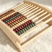 Outil d'apprentissage des mathématiques intemporel, jouet éducatif classique pour la maternelle, exploration du comptage, jouet Montessori, boulier en bois pour enfants de 2 ans et plus