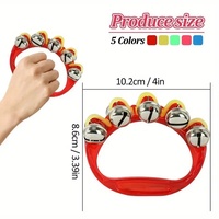 Orff Percussion Instruments Transparent Hand Bell Bracelet Sports Meeting Cheering Props Comfortable Grip Musical Instruments