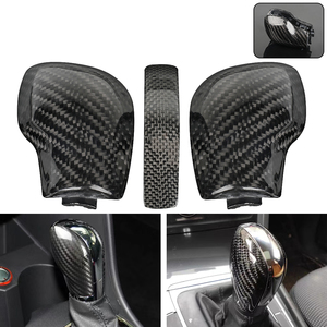Venta al por mayor de pomo de palanca de cambios de fibra de carbono, cubierta de palanca de cambios para coche, suministro a granel para <span class=keywords><strong>Golf</strong></span> 6 7 R <span class=keywords><strong>GTI</strong></span> Passat B7 B8 CC R20 Jetta MK6 MK7 - Product Image 1