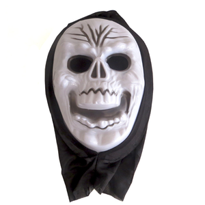 <span class=keywords><strong>Masque</strong></span> <span class=keywords><strong>en</strong></span> plastique personnalisé avec logo et capuche noire, <span class=keywords><strong>masque</strong></span> de cosplay d'horreur pour la Nuit des Sifflements - Product Image 4