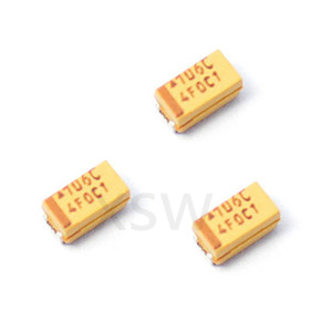 Condensador <span class=keywords><strong>de</strong></span> tantalio tipo c SMD 6032, condensador Polar <span class=keywords><strong>de</strong></span> 16v, 10, 25v, 35V, 100UF, 22, 47, 220, 10uf, 107, 6032, amarillo, 10% - Product Image 2