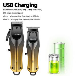 Tondeuse à cheveux professionnelle DALING DL-9315 Combo Set Gradient Body avec port de charge USB pour coupe <span class=keywords><strong>Pompadour</strong></span> et dégradé - Product Image 6