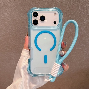 Funda Magnética 3 en 1 para Teléfono con Cordón, Varios Colores, TPU Mate + PC, Cubierta Protectora con Esquinas Anti-Impacto para iPhone 17 Pro Max - Product Image 2
