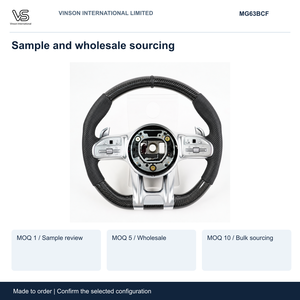 Volant en fibre de carbone pour Mercedes-Benz Classe G, configuration sélectionnée Open Center MG63BCF - Product Image 5