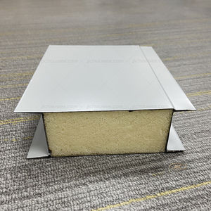 Paneles de sándwich plano para pared de techo, diseño aislado, <span class=keywords><strong>precio</strong></span> vip, exterior, prefabricado, 30mm, pu, aislamiento de ruido - Product Image 4