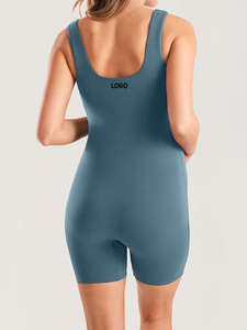 Mono de Yoga Premamá Transpirable Sin Costuras, Mono de Maternidad de Una Pieza con Cuello Cuadrado, Agradable al Tacto, para Todos los Trimestres - Product Image 5