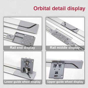 Glissière résidentielle meubles roue piste affleurant accessoires système de <span class=keywords><strong>Rail</strong></span> classement stockage métal pour Guide armoire de cuisine porte rouleau - Product Image 3