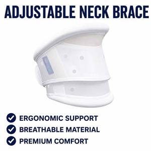 Collarín Cervical Rígido con Orificios de Ventilación, Soporte Médico para el Cuello, para Estabilización de la Columna Cervical y Rehabilitación del Cuello - Product Image 1