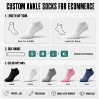 Chaussettes de sport à compression personnalisées pour adultes - Soutien de la cheville, sans couture, en nylon et élasthanne, OEM, marque privée, conception gratuite, couleurs personnalisées