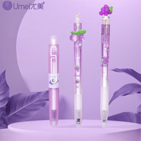 Ensemble de 84 stylos effaçables Umei Purple Grape Juice Design, écriture fluide, encre sans bavure, stylo signature, outil fiable pour les étudiants