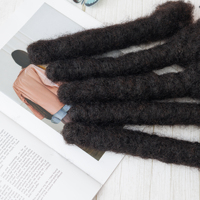 Personalizzare Private Label 3cm Afro capelli umani stoppini capelli umani Locs Dreadlocks e stoppino extension capelli umani