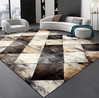 Tapis d'intérieur personnalisé OEM ODM imprimé en 3D, tapis de luxe à impression numérique antidérapant pour hôtel, salon, chambre à coucher