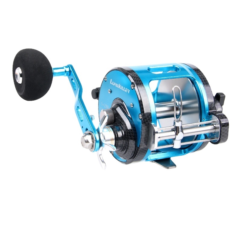 blue yonder fishing reel Carp Baitcaster / Smooth Performance Fish-On Beepers and Flavor The Blue Runner Saltwater Combo includes a heavy duty Model 60 spinning reel with a custom matched two Lurekiller GF12000 Right Handle Baitcasting