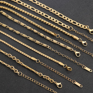 Collares de Moda, Cadenas de Acero Inoxidable con Revestimiento PVD, Varios Estilos, Cadena en Forma de O, Joyería Unisex para Regalo - Product Image 1