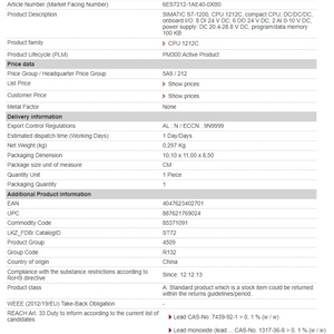 Oferta 2024: PLC de Programación Lógica 6ES7212-1AE40-0XB0 con 1 Año de Garantía - Product Image 4