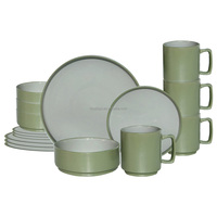 JIUWANG, fabricants de vaisselle en céramique personnalisée en gros, assiettes en porcelaine rose, vaisselle en grès