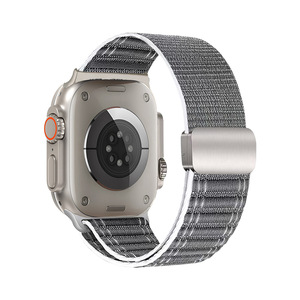 Bracelets magnétiques en nylon tendance, durables et respectueux de la peau, compatibles avec <span class=keywords><strong>Apple</strong></span> <span class=keywords><strong>Watch</strong></span> 11 10 9 <span class=keywords><strong>8</strong></span> - Product Image 5