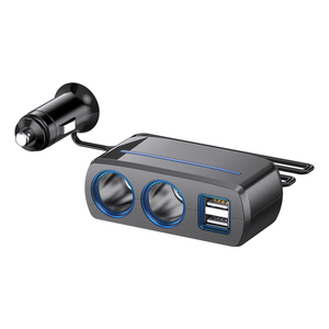 Cargadores Adaptadores de Corriente de 12-24V CC con <span class=keywords><strong>Doble</strong></span> Puerto USB, Divisor de Encendedor de Cigarrillos ABS con Carga Rápida QC3.0 para Automóviles - Product Image 1