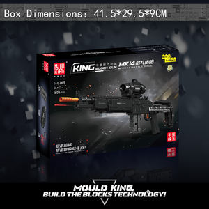 Mould King 14026S <span class=keywords><strong>MK14</strong></span> Rifle de combate pistola bloques de construcción arma modelo ladrillos montaje pistola juguetes bloque - Product Image 6