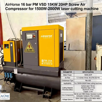 Compresseur rotatif à vis 900-1100L/min 7.5KW 220V 10HP avec contrôle automatique 200-300L Deux/Quatre en un