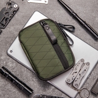 Nouveaux produits à succès, sac de rangement EDC personnalisé en cuir avec fermeture éclair Xpac, pochette à outils