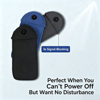 Pochette Faraday en néoprène anti-RFID avec fermeture magnétique, anti-vol, isolation de signal, pour téléphone portable et usage quotidien