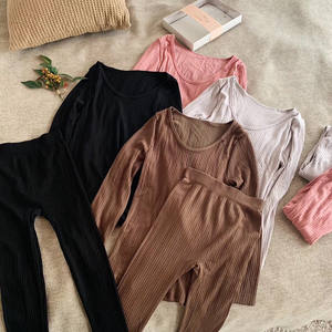 All'ingrosso da <span class=keywords><strong>donna</strong></span> strisce verticali biancheria intima termica per il corpo termici mutandoni termici per le signore - Product Image 6