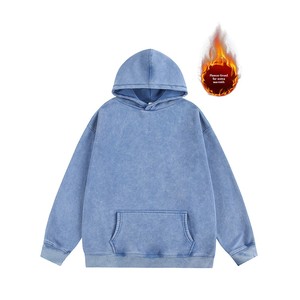 Nuova <span class=keywords><strong>Felpa</strong></span> <span class=keywords><strong>con</strong></span> <span class=keywords><strong>Cappuccio</strong></span> da <span class=keywords><strong>Uomo</strong></span> Autunno/Inverno, 450 Grammi, in Pile Pesante Lavato <span class=keywords><strong>con</strong></span> Tasca - Product Image 2