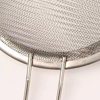 26Cm Professionele Keuken Rvs Groente Fruit Stalen Handgrepen Mesh Uitschuifbare Over Sink Geperforeerde Vergiet Zeef