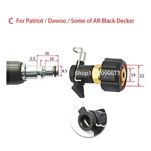 Conector Adaptador de Salida para Hidrolavadora, Manguera de Limpieza de Agua, Compatible con Black Decker, Patriot, Dawoo, Nilfisk, <span class=keywords><strong>STIHL</strong></span>, Herramientas de Limpieza de Autos - Product Image 6