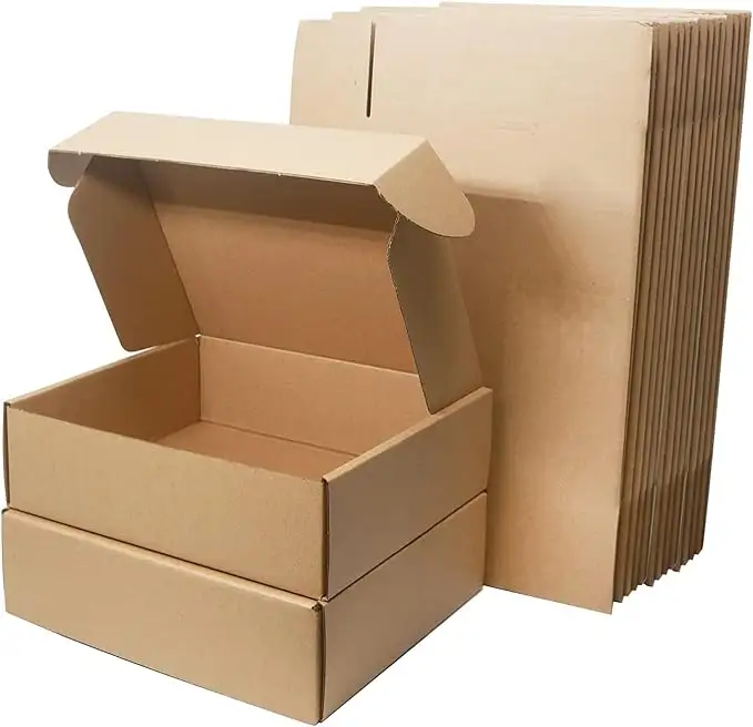 Großhandel versandbox aus wellpappe versandfertig verpackungsbox aus papier für hautpflege kleidung schuhe versandkarton