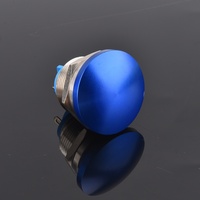 Interrupteurs à bouton-poussoir miniatures en acier inoxydable et aluminium, étanches IP65/IP67, 1NO, à réinitialisation automatique, 24V, pour appareils électroménagers