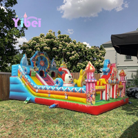 Maison de château gonflable en PVC directe d'usine avec toboggan gonflable pour jeux d'intérieur et d'extérieur pour enfants pour l'école à domicile ou le centre commercial
