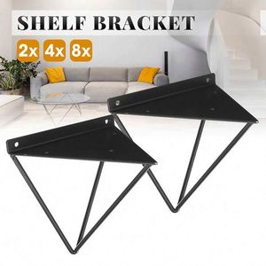 WEKIS Heavy-Duty Single Structure Metal Folding <b>Bracket</b> Powder Coated Screw-in Wall-Mounted Bench Table and Shelf - Product Image 1