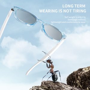 Gafas Inteligentes Bluetooth Ultraligeras de 29g, Totalmente Transparentes, Anti Luz Azul, Fotocromáticas, Táctiles, Autoemparejamiento, Traducción por IA, Protección UV, para Deportes al Aire Libre - Product Image 4