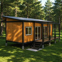 Boxspace Maison Modulaire Design Moderne Villa Préfabriquée de Luxe Structure en Acier Haute Résistance Maison Conteneur pour Hôtel