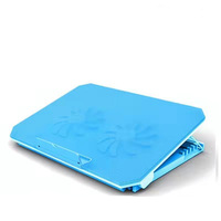 Refroidisseur d'ordinateur portable portable et réglable avec port USB, lumière LED, ventilateur et grille métallique pour étude