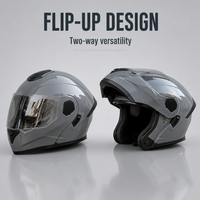 Casque de moto électrique relevable intégral pour usage quotidien, unisexe, avec casque audio inclus pour vélo de rue