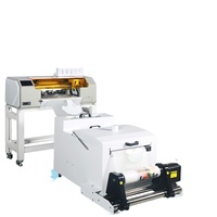 A3 DTF Printer XP600 Digital Inkjet T-Shirt mesin cetak dengan bubuk Shaker dan pengering untuk pakaian Kustom kain pencetakan