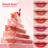 Gloss à lèvres effet miroir nacré hydratant non collant waterproof longue tenue maquillage cosmétique 6 couleurs vente en gros en vrac