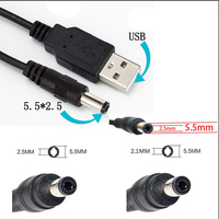 Cable de alimentación USB a CC, 5525, 12V, entrega rápida de fábrica