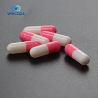 Capsules vides imprimées sur mesure Wecaps, capsules de couleur rose, capsules 000 HPMC