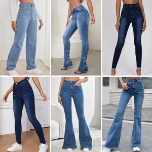Liquidation d'usine 2024 : Jean Bootcut <span class=keywords><strong>Femme</strong></span> Tendance Décontracté en Denim Extensible Respirant <span class=keywords><strong>Coupe</strong></span> Slim avec Trous Mixtes - Meilleures Ventes - Product Image 5