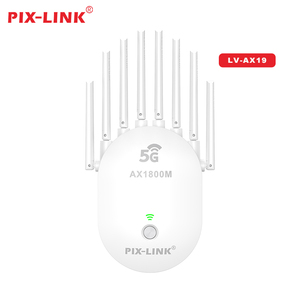 Extensor de Rango Wi-Fi6 PIX-LINK AX1800, Extensor de <span class=keywords><strong>Señal</strong></span> <span class=keywords><strong>WiFi</strong></span> con 8 Antenas, Amplificador <span class=keywords><strong>WiFi</strong></span> de Doble Banda con Puerto Gigabit Ethernet - Product Image 1