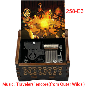 Boîte à <span class=keywords><strong>musique</strong></span> en bois Game Outer Wilds, 18 notes, mouvement musical à remonter 'Travelers' Encore', cadeau spécial et mignon <span class=keywords><strong>pour</strong></span> <span class=keywords><strong>l</strong></span>'<span class=keywords><strong>anniversaire</strong></span> des amis - Product Image 2