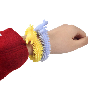 Rubber Pull <b>Rope</b> <b>Bracelet</b> Sensory Toy Stress Relief Fidget Teething Toy for Girls Boys Unisex 14 Years & up - Product Image 4